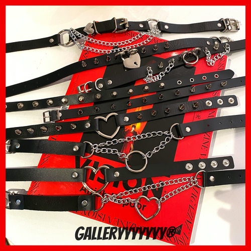 gallery欧美暗黑哥特皮质项圈