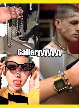 gallery定制款不锈钢ins手链圆环