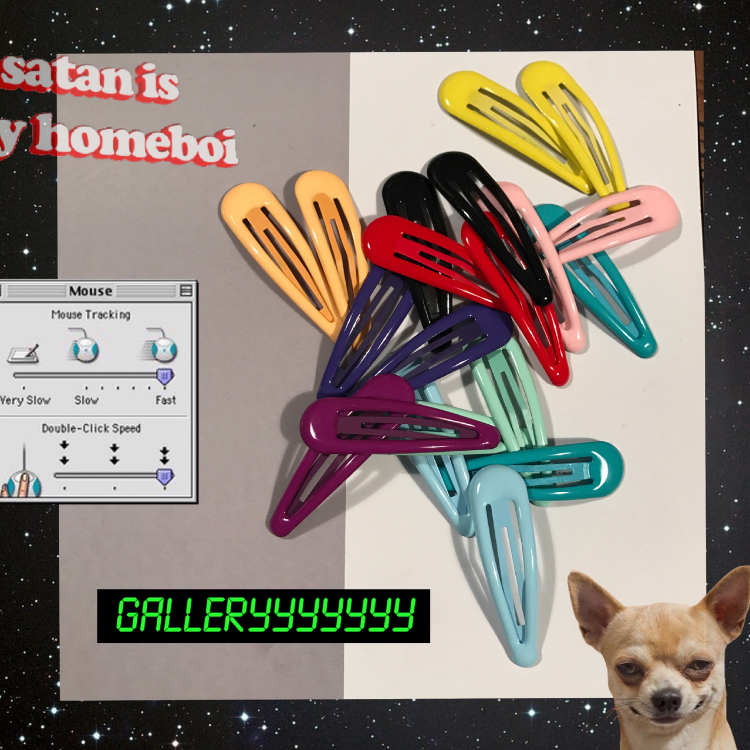 日韩风swag蹦迪嘻哈糖果色发夹