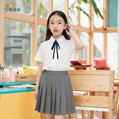 小学生学院风校服毕业照学生装