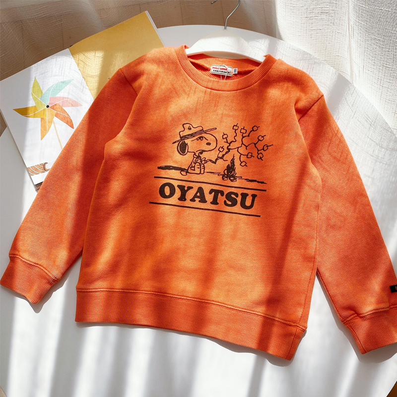 现货男女童卫衣毛圈全棉卡通印花1-8岁中小儿童春秋装上衣作旧款