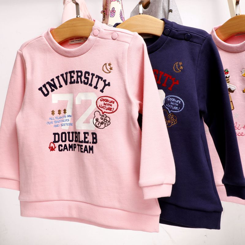 女童卫衣全棉毛圈幼儿园中小童装女宝宝小女孩春秋装上衣