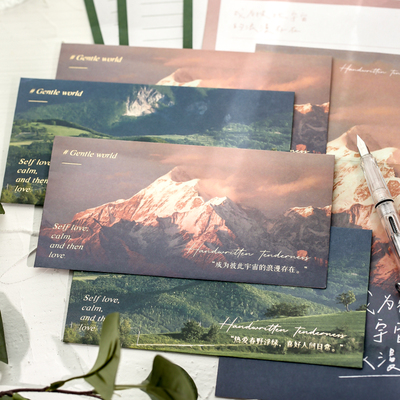 手写温柔浪漫信封信纸套装