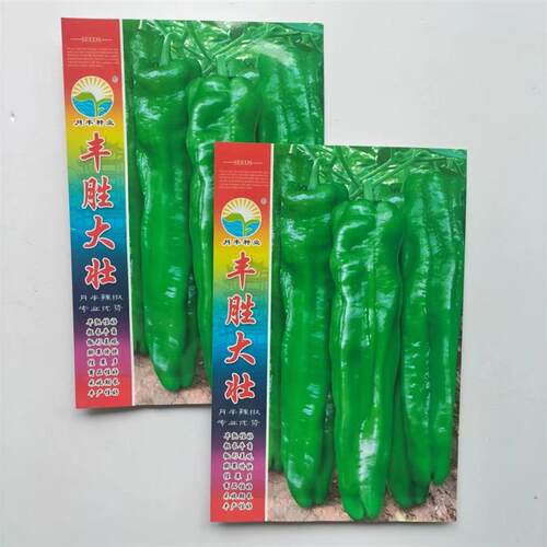 月丰种业丰胜大壮辣椒种子大果粗长牛角椒春秋播辣椒种籽青果皮薄