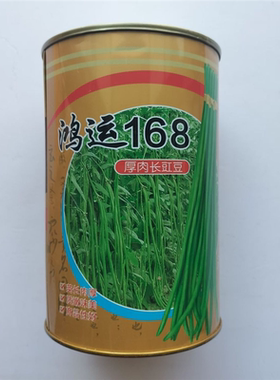 鸿运168早熟豆角种子豆角厚肉翠绿色顺直美观耐老化荚长75-80cm