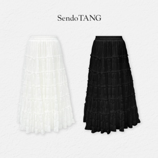 遮肉显瘦【璞月】胖多女装夏季新款休闲高级感高腰百搭半身裙