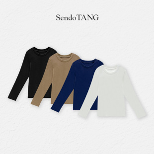 宽松打底衫 圆领长袖 大码 长期主义 显瘦遮肉简约百搭秋冬 T恤