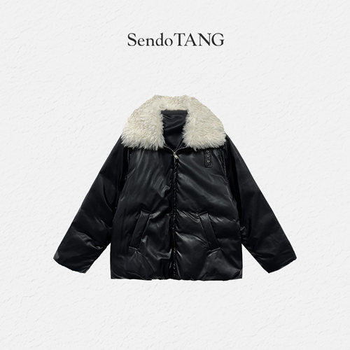 大码羽绒服【北欧牧歌】胖多女装新款遮肉时尚宽松羽绒服外套