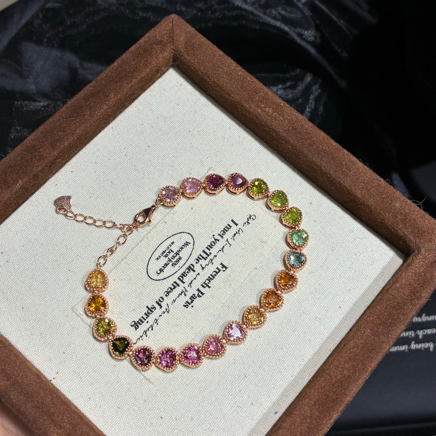 天然碧玺手链项链女款时尚饰品礼物送女友闺蜜生日礼物