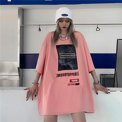 實拍 2021夏季新款韓版寬鬆短袖T恤女