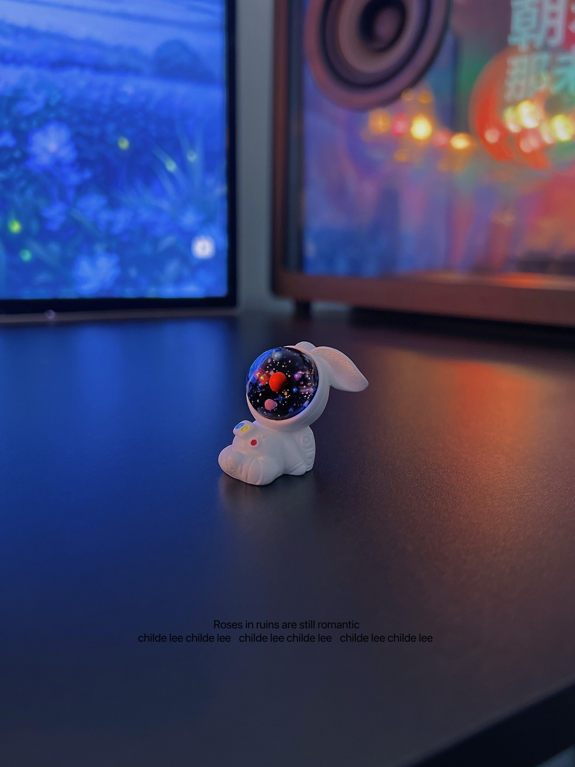 如果有人送你星空,要说"我也想你了"  遥望宇宙的兔子 摆件