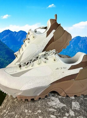 李宁休闲鞋2025新款男子CF溯行野PRO反光防泼水户外登山鞋AGLU151