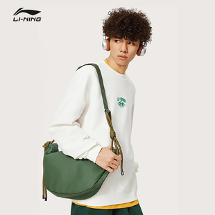 潮流系列吸汗舒适运动上衣AWDU609 新款 李宁套头卫衣男士 2025秋季