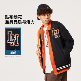 李宁男2025春运动生活潮流系列舒适常规休闲针织外套AFDU553