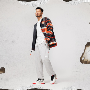 AKLU203 男反伍BADFIVE舒适潮流宽松束脚卫裤 李宁2025秋新款 运动裤