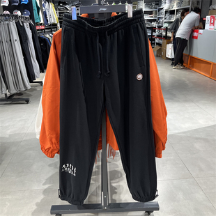AKLU945 毛圈里卫裤 李宁2025秋冬款 男子反伍系列宽松束脚运动长裤
