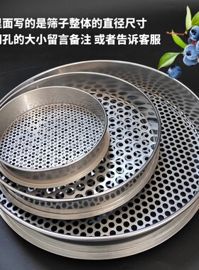 不锈钢圆孔筛子筛网蓝莓咖啡钢珠