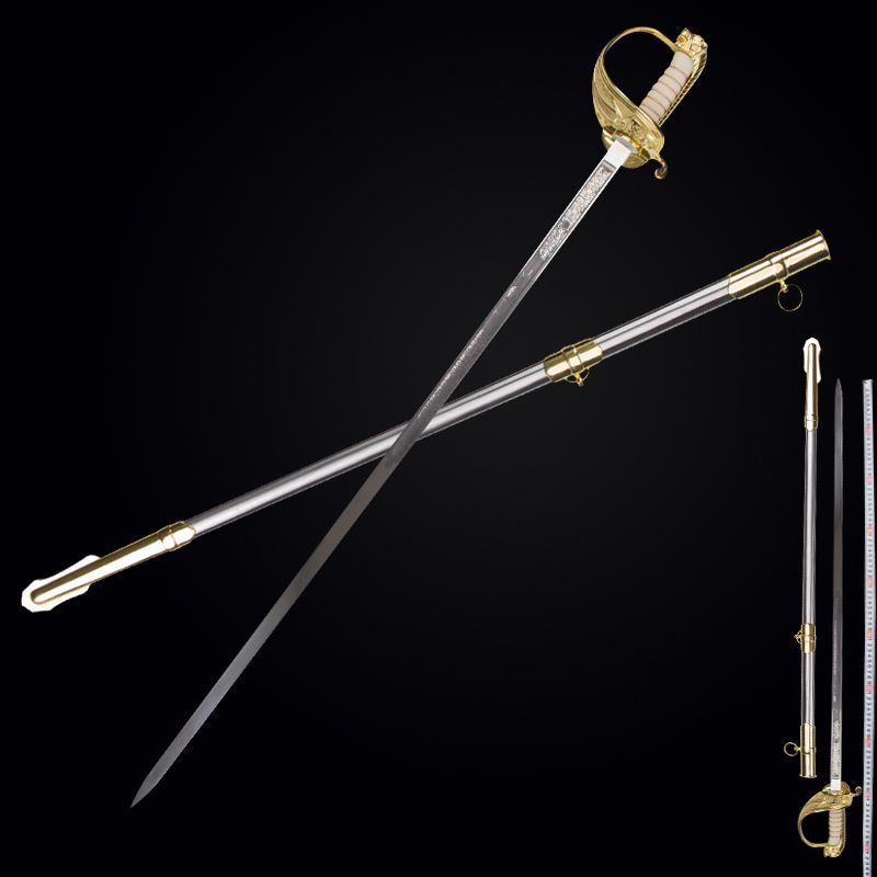 仪仗全金属不锈钢指挥剑升旗礼仪欧式西洋剑骑士剑收藏道具未开刃