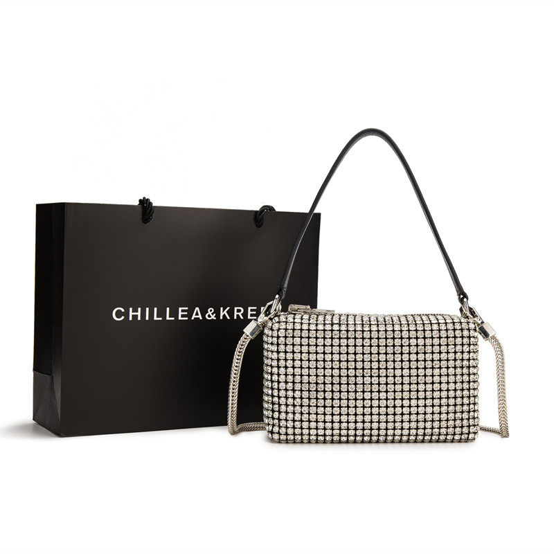 aw大王水钻包包2020新款潮满钻钻石包腋下包单肩斜挎女包小手提包