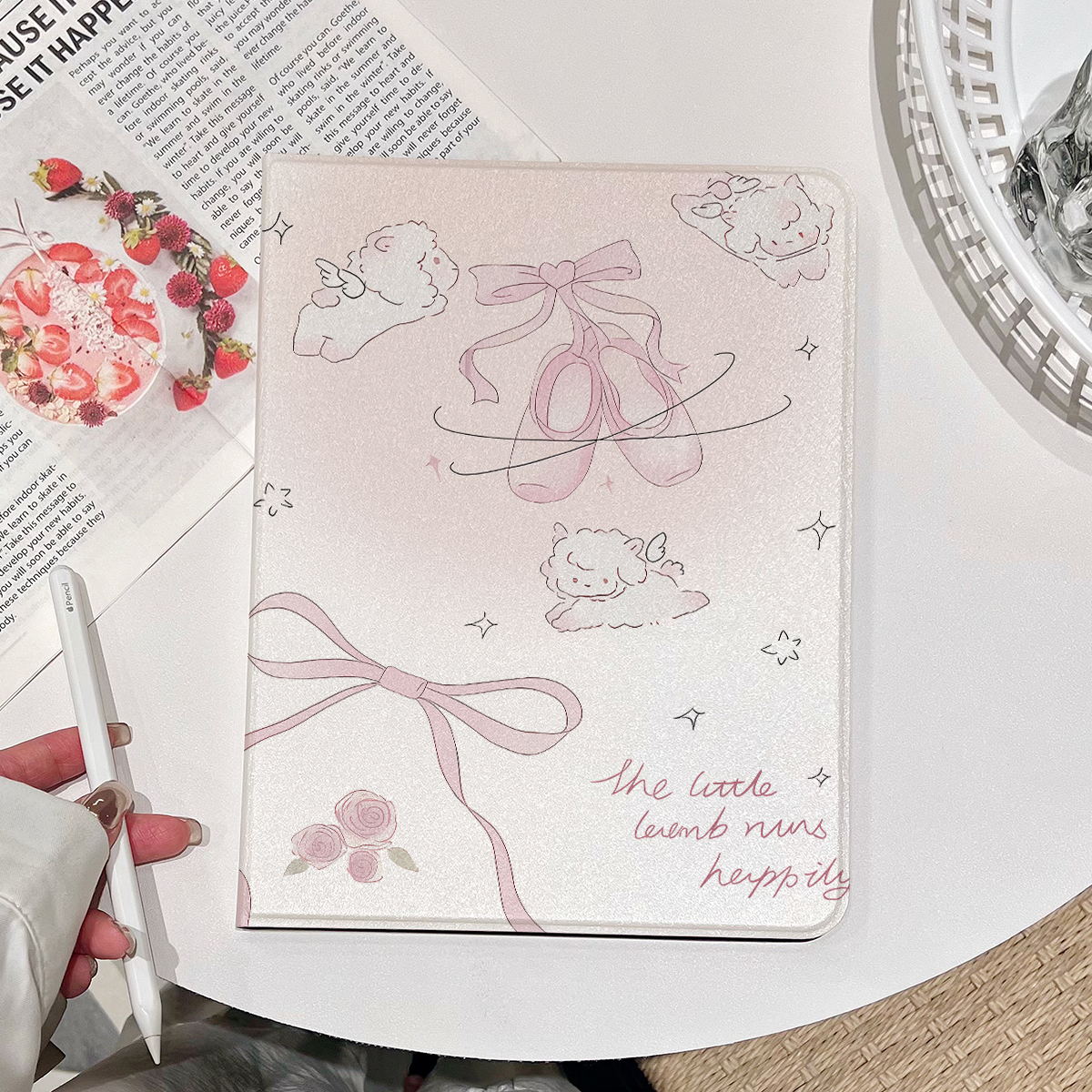 超创意书本式适用2025ipad11a16平板保护套10.9第10代2021款10.2寸air45翻盖mini67蝴蝶结pro11Air11软壳9.7