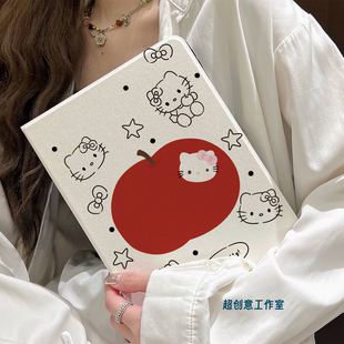 超创意书本式适用2025ipad11a16平板保护套10.9第10代2021款10.2寸air45翻盖mini67凯蒂猫pro11Air11软壳9.7