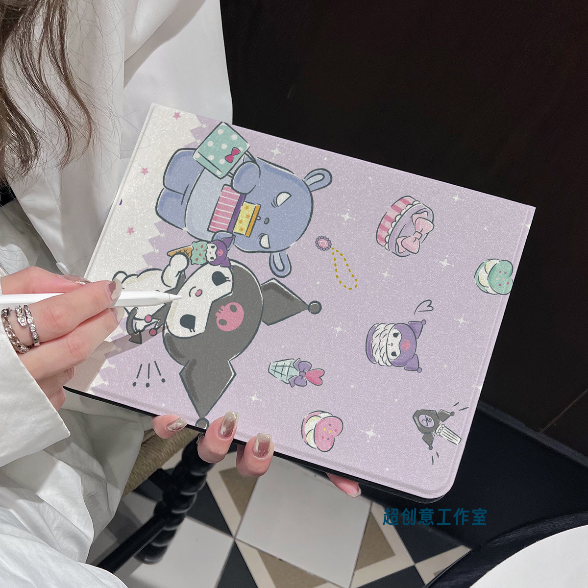 超创意书本式适用2025ipad11a16平板保护套10.9第10代2021款10.2寸air45翻盖mini67库洛米pro11Air11软壳9.7