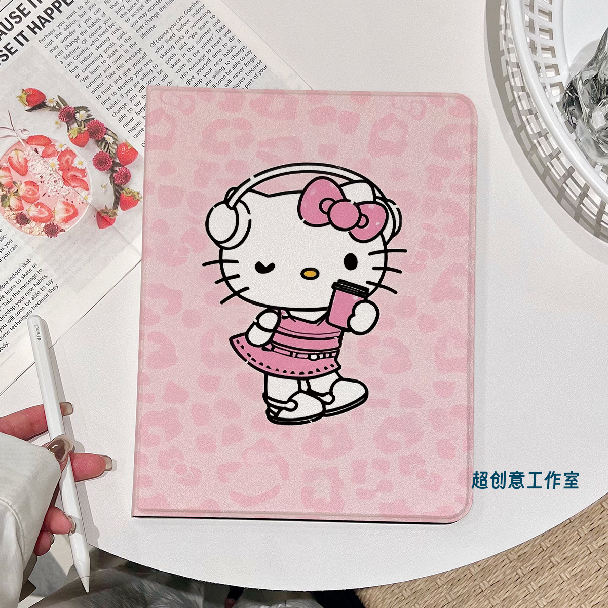 超创意书本式适用2025ipad11a16平板保护套10.9第10代2021款10.2寸air45翻盖mini67凯蒂猫pro11Air11软壳9.7