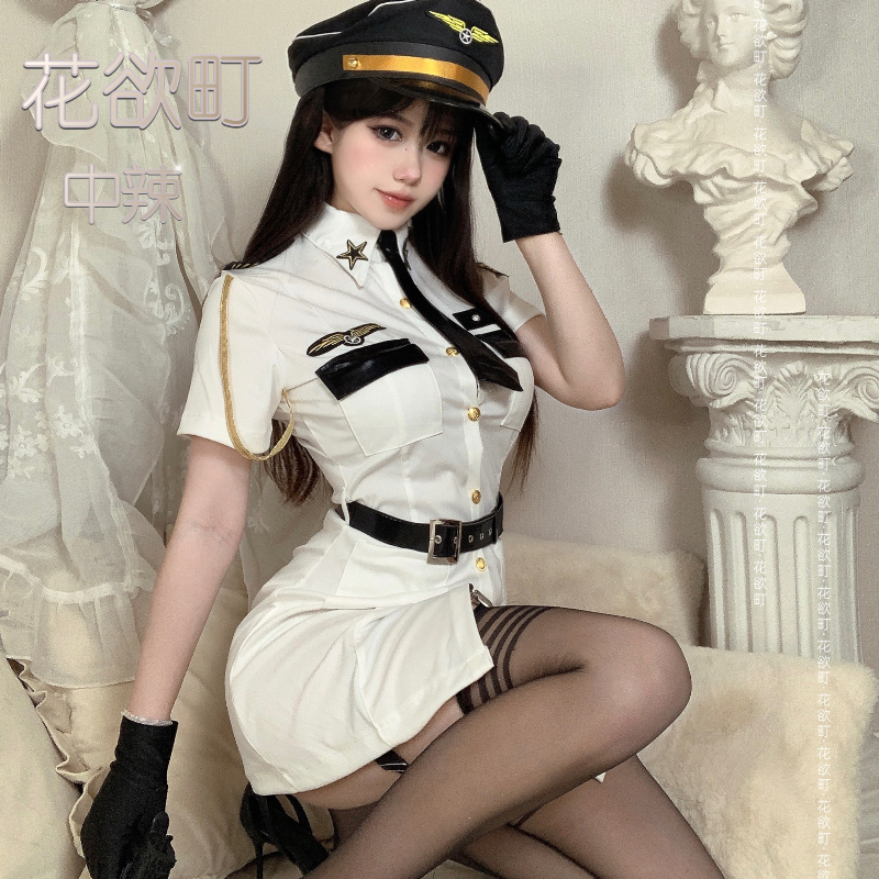 直播变装女警套装职业装制服