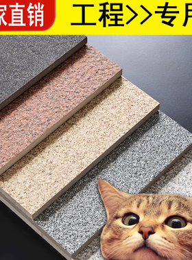 生态地铺石pc砖石英砖300*600仿大理石花岗岩石材广场室外砖18mm