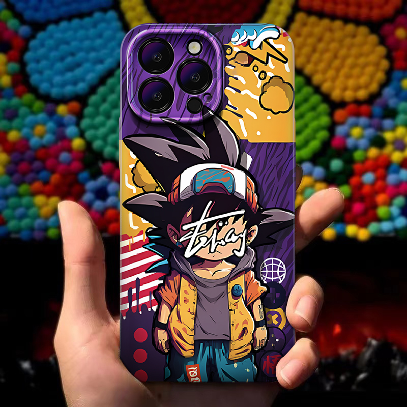 七龙珠iPhone15苹果13/14promax小米14适用红米k70至尊版P40新款opporeno6手机壳vivoS17荣耀80/90菲林壳潮流