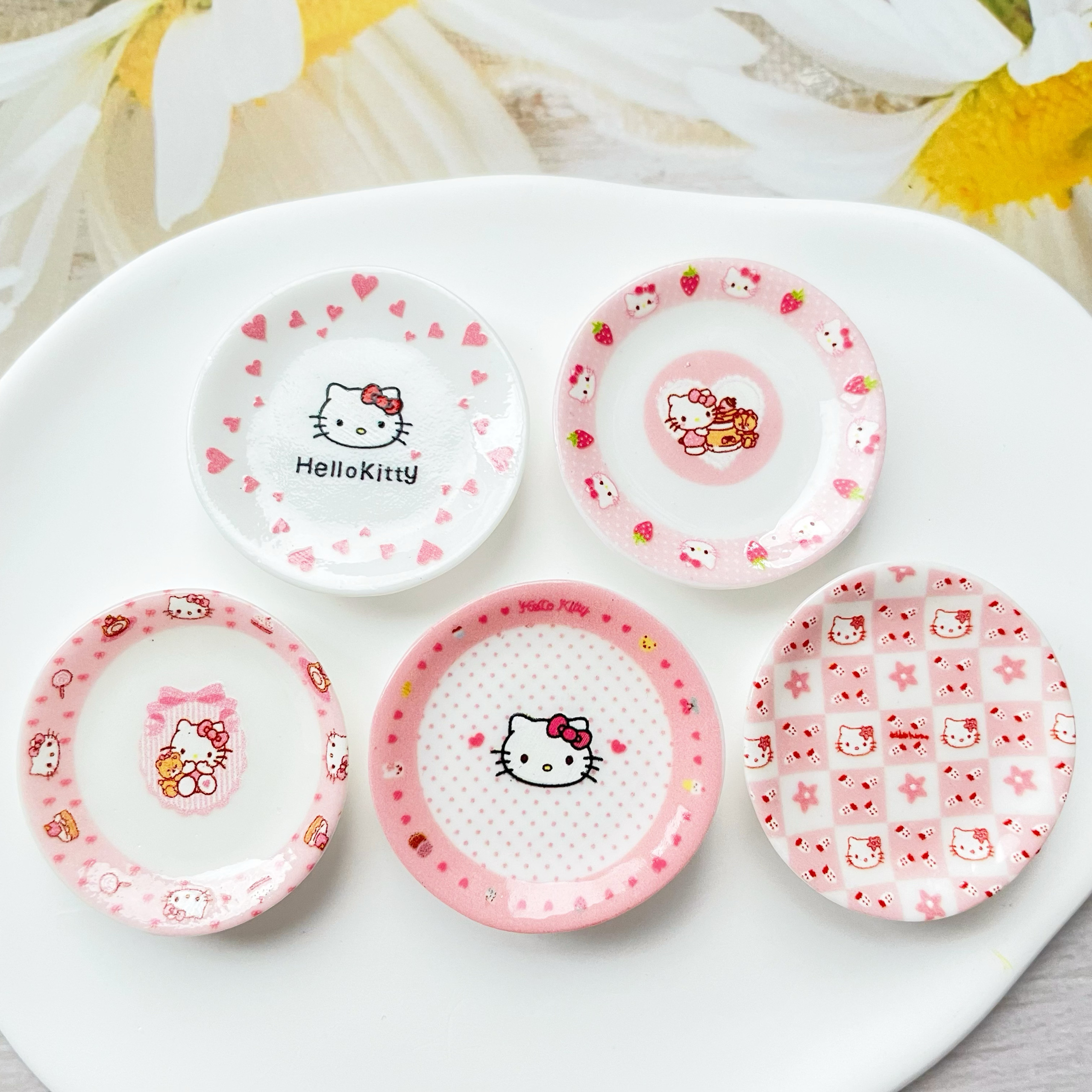 粉色KT圆盘盘子食玩餐盘底托儿童幼儿园diy迷你配件卡通树脂手工,饰品/流行首饰/时尚饰品新,其他DIY饰品配件,淘宝优惠券,粉丝福利购,淘宝优惠卷