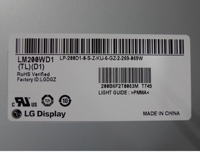 联想C305 C300 B305 B300 LTM200KT03/KT01 LM200WD1-TLD1屏幕