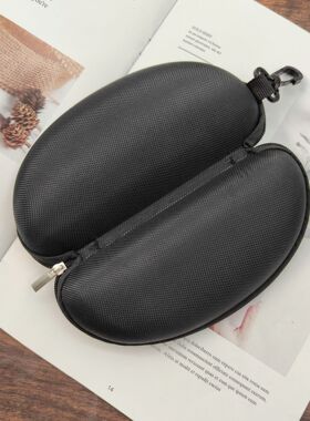 EVA拉链眼镜盒墨镜盒太阳眼镜盒便携挂钩眼镜收纳盒牛津布镜盒子