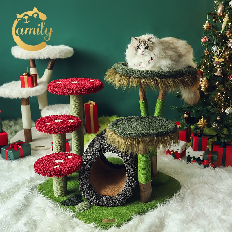 camily蘑菇丛林猫爬架猫屋猫窝