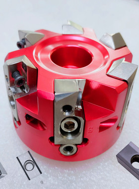 直角90微调80/100/125刀盘铝合金高光装APKT1604刀粒数控立铣刀盘