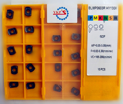 数控铣刀片 BLMP0603R-HY1308双2面四刃快进给铣刀片与特固克通装