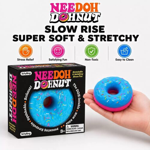 跨境NeeDoh Dippin 甜甜圈整蛊捏捏乐TPR回弹减压玩具解压玩具