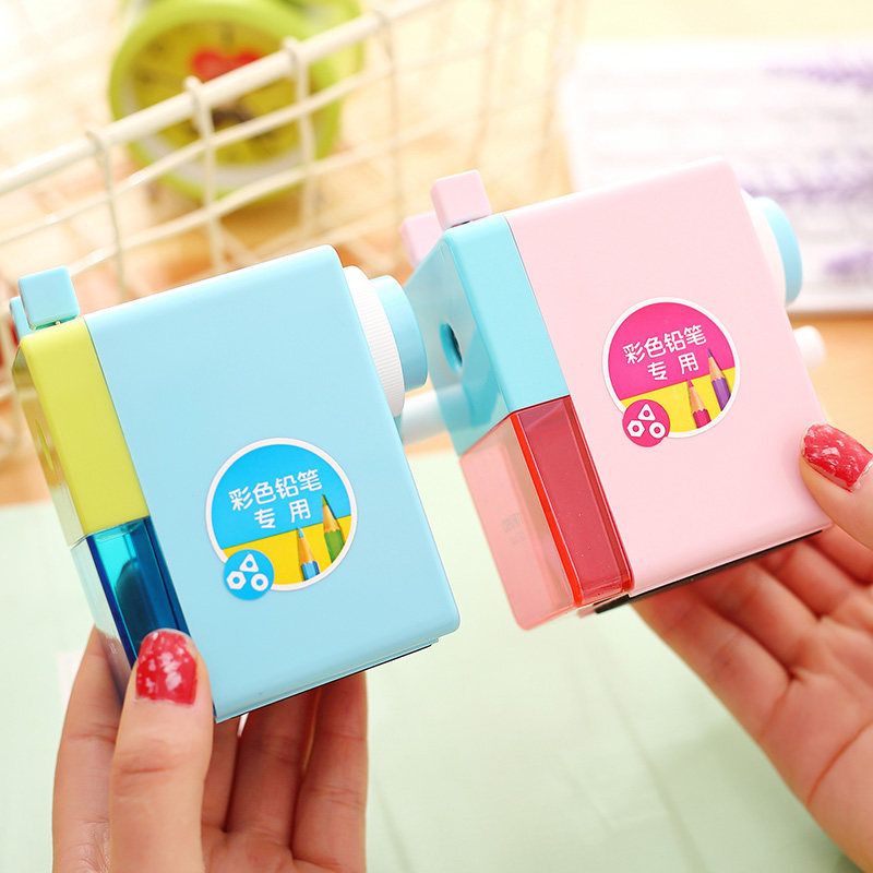 델리 연필깎이 어린이 손으로 만든 연필깎이 로봇 연필깎이 수동 소년 연필깎이