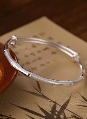 其他民族风女纯银新款情侣手镯