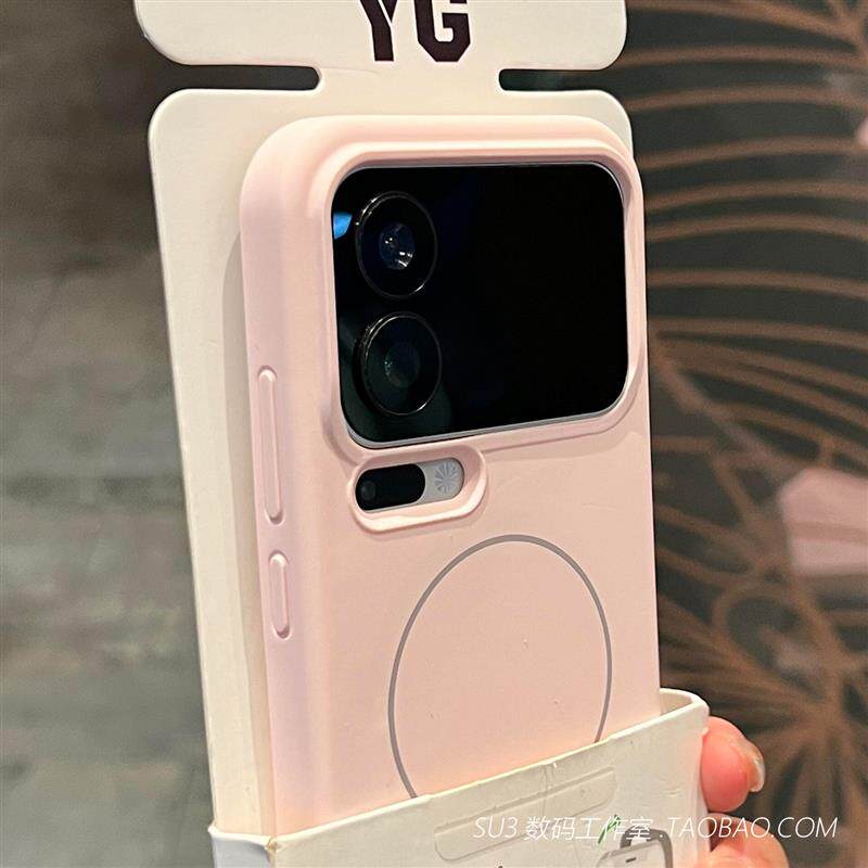 Beat磁吸细圈适用oppoFindX9手机壳pro液态硅胶FindX8s不会发黄X8Ultra樱花粉色软糯防摔Magsafe无线充电网红