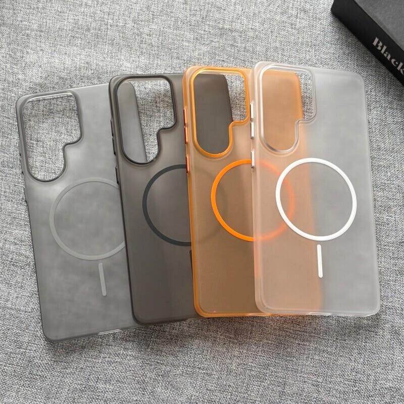 极简Beats细圈磁吸冰雾磨砂适用S26Ultra手机壳s25/