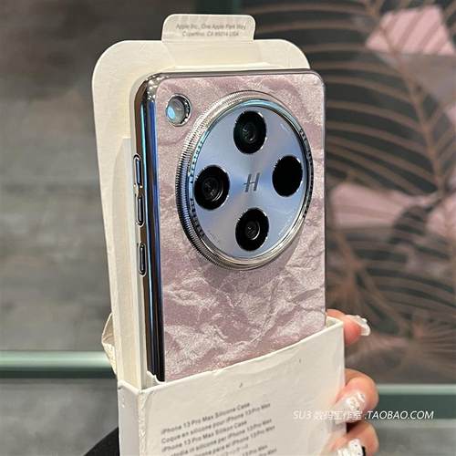 s风电镀边框樱花粉色pc硬壳FindX8适用oppoFindX8pro手机壳Reno13