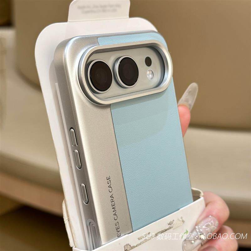 素皮纹适用荣耀500pro华为nova15手机壳ultra薄荷绿拼接Pura80银电镀硬壳x70磨砂magic8防摔简约蓝+全包高级