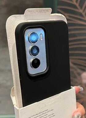 高级感黑色液态硅胶适用OPPOReno12手机壳reno12pro简约Reno11纯
