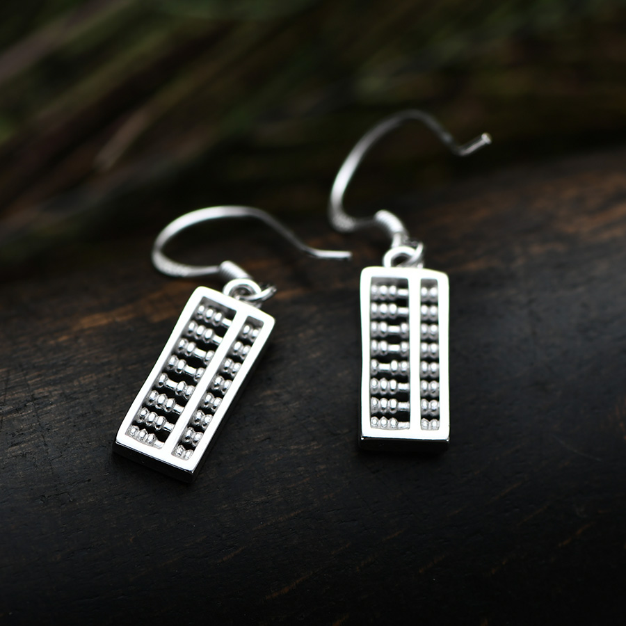 如意短款女足银中国风别致耳环