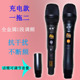 金属无线话筒一拖二 话筒家用KTV麦克风K歌 充电款