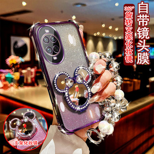 适用于华为nova14手机壳TLR-AL00镶钻米奇旋转支架pro镜子镜头全包边MlA-AL00女款奢华风ultra潮流MRT-AL10