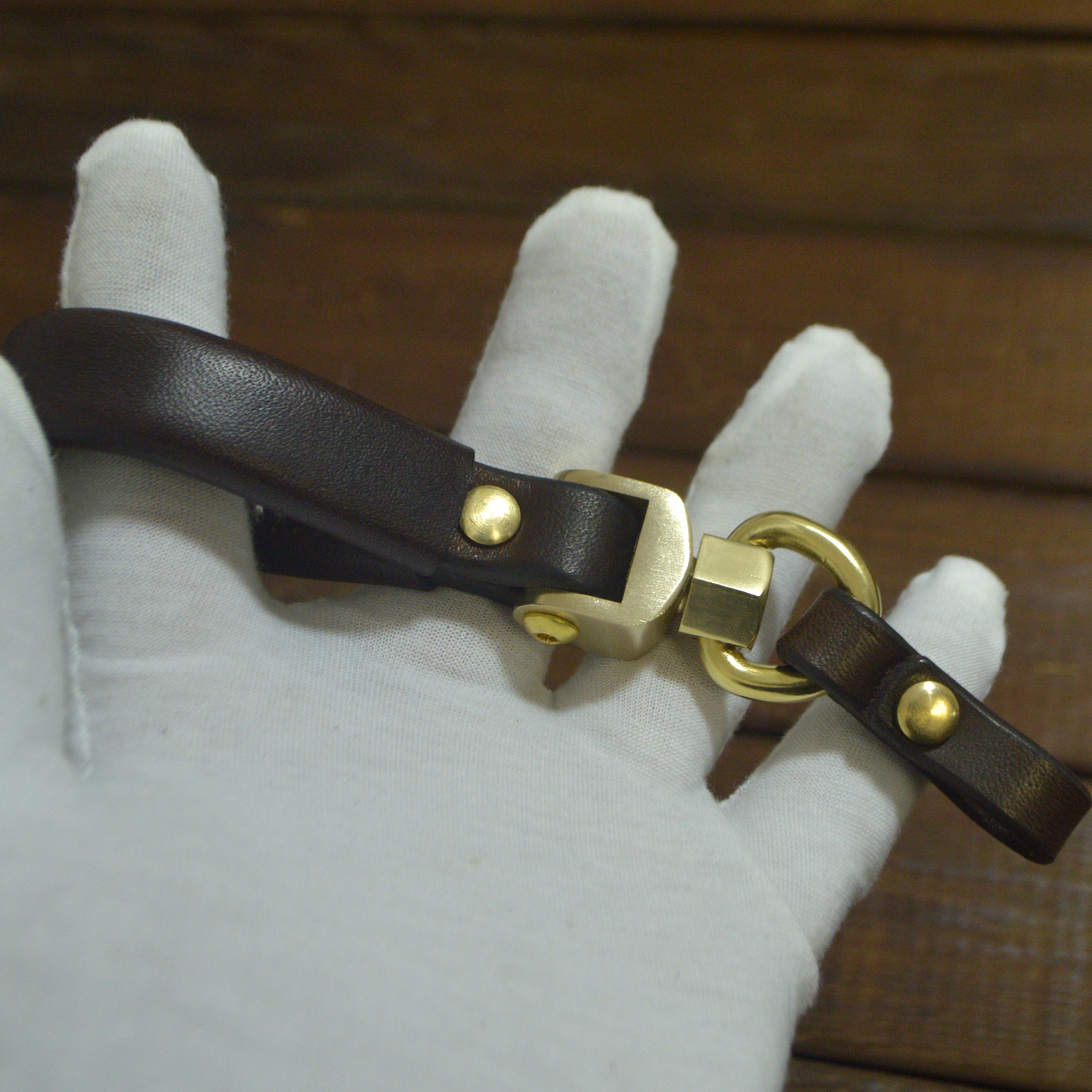 ：手工植鞣革汽车钥匙扣头层牛皮