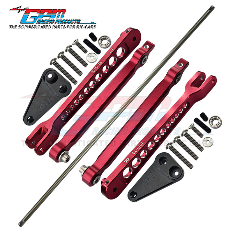 LOSI-1|10 4WD HAMMER REY 알루미늄 합금 7075-T6 후면 흔들림 방지 바 플러스 밸런스 바