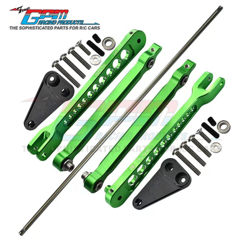 LOSI-1|10 4WD HAMMER REY 알루미늄 합금 7075-T6 후면 흔들림 방지 바 플러스 밸런스 바